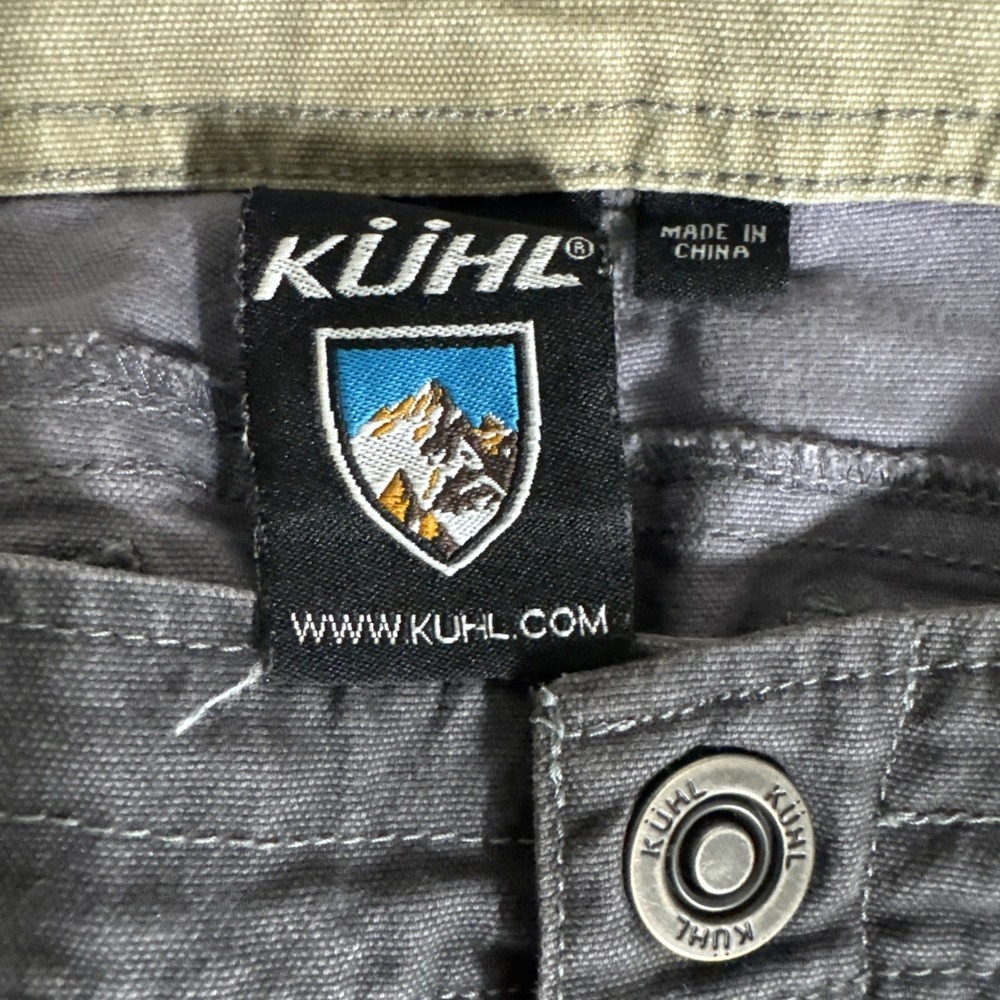 Kuhl Women's Size 6 Regular Grey Hiking Pants Stretch Denim Embroidered - Picture 7 of 10